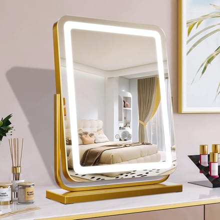 Tafelspiegel - Zilver - Touch-bediening - Instelbare kleurtemperaturen - Voor Make-up