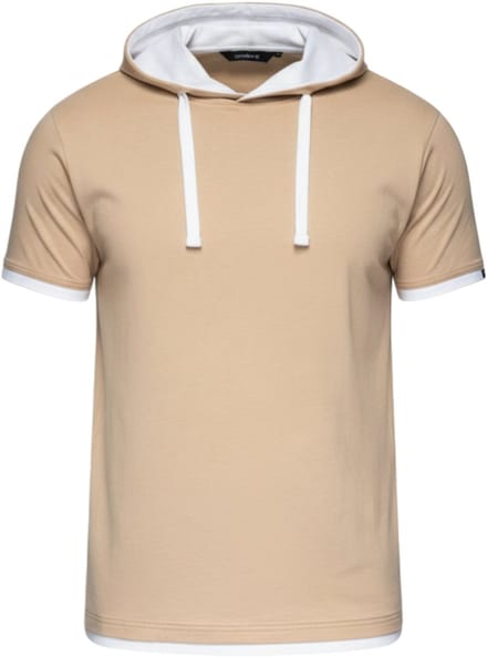 OMBRE T-shirt - Regular Fit - Katoen - Korte Mouw Beige M