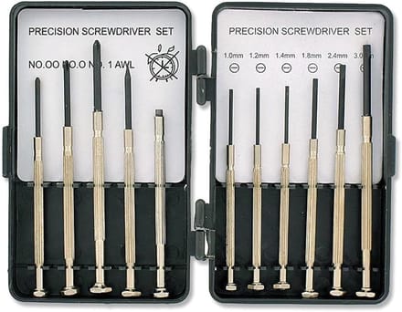 Schroevendraaier Set - Precisie Gereedschap - Klus Klussen - 11 Delig - Ergonomische Grip