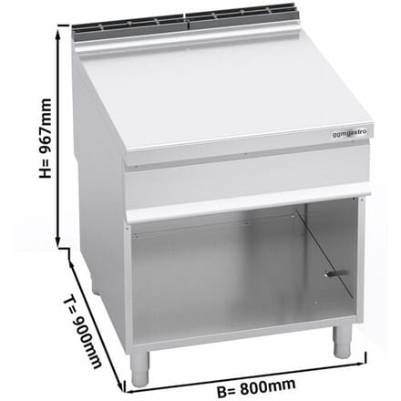 GGM Gastro Neutralelement - 800mm Zilver