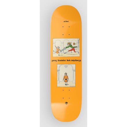 Arbor Amelia 8.5" Folklore Skateboard Deck oranje