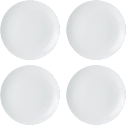 Mikasa - Bijgerechtsborden - Chalk - Porselein - Wit - Set van 4 - 21cm