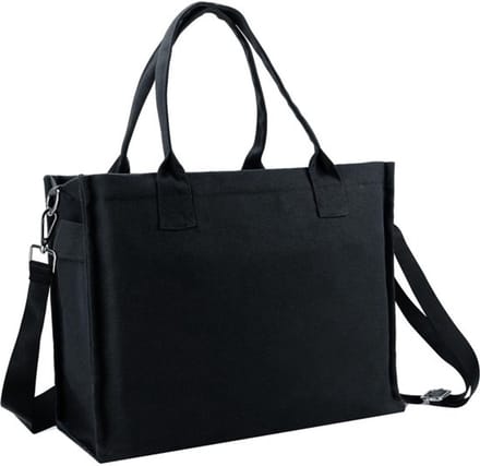 Allecto - Canvas Draagtas - Grote Laptop Crossbody Tas - Ideaal voor