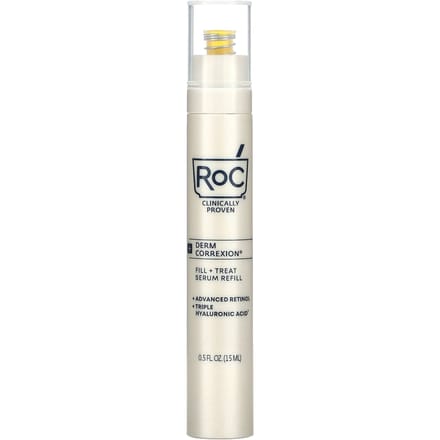 RoC, Derm Correxion, Peel + Treat Serum, Refill, 0.5 fl oz (15 ml) white