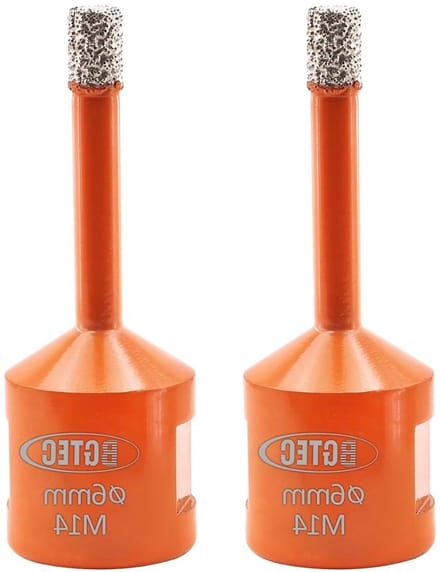 Diamant tegelboor - Gatenzaag set - Precisie boren - Vacuüm gesoldeerd - 2 stuks 6 mm - Zilver