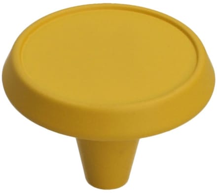 Gamet Soft Touch Serie - Meubelknop - Geel - Minimaal Design - Trechtervorm