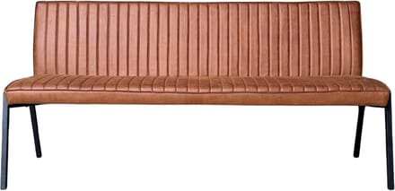 Starfurn Eetkamerbank Tivoli - Beige Leer - 185x56x88cm