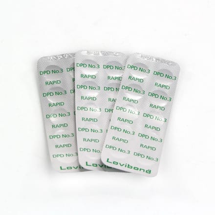 Chloor DPD 3 tabletten voor manuele tester - 100 stuks