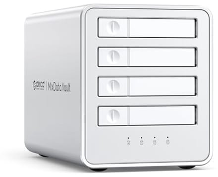 Aluminium RAID Hard Drive Enclosure 4-Bay 2.5 SATA SSD/HDD Docking Station met Ventilator