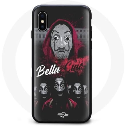 Coque - La Casa De Papel - Iphone XS Max - Souple - Noir - Design inspiré de la série