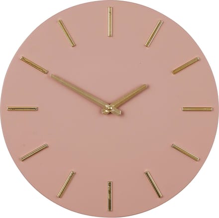 Mica Decorations Brixen Wandklok - Ø36 cm - Roze