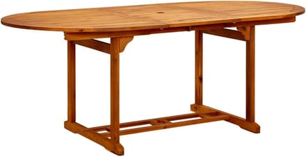 Eettafel Hout - Tuin Tafel - Buiten Eten - Uitschuifbaar - 200x100x75 cm - Bruin