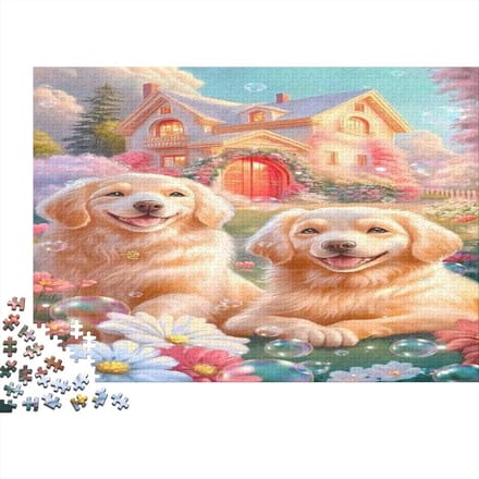 Houten Puzzel - Legpuzzel Spel - Ontspanning Thuis - Unieke Vormen - 75 x 50 cm - Multicolor