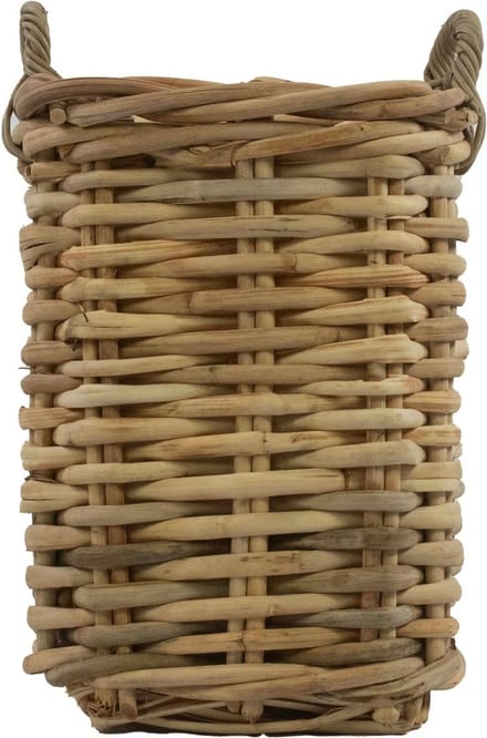 ratan mand vierkant 30x30x52cm