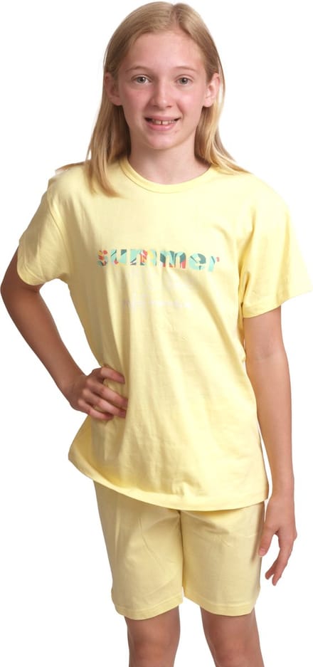 Cocodream - meisjes shortama 312487 - geel - maat 152