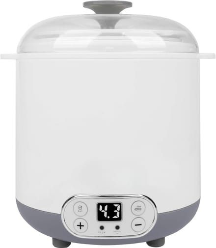 MIRA® Yoghurtmaker - Citruspers - Ijsmachine - Wit/Grijs - 17cm x 20cm x 22cm