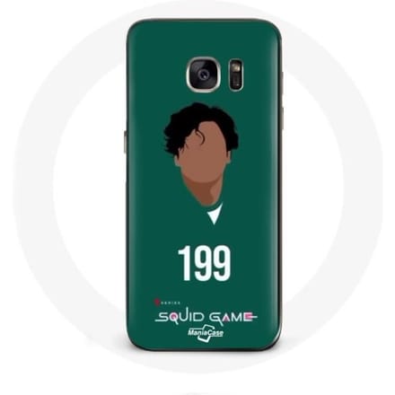 Coque - Samsung - Galaxy S7 - Souple - Vert - Squid Game Ali Abdul numéro 199