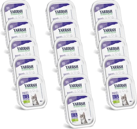 Yarrah Bio Kat Alu Pate - Kip - Kattenvoer - 16 x 100 g NL-BIO-01