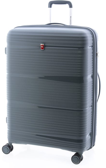 Gladiator Bionic Grote Koffer - 76 cm - 100/110 liter - Expandable - TSA slot - Grijsgroen