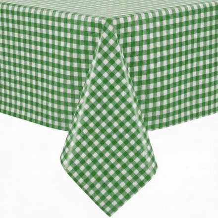 Protecttable - Tafelzeil Kleine Ruit Groen 140x250cm - Tafelkleed Afwasbaar - Kunststof