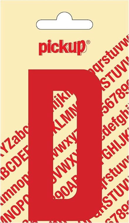 Pickup plakletter Nobel 90 mm rood D - 31022090D