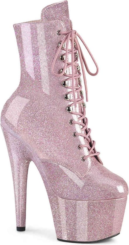 Pleaser - ADORE-1020GP Plateau Laarzen - 36 Shoes - Roze
