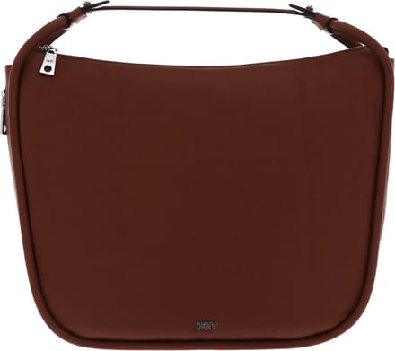 DKNY Leren Schoudertas Handtas Phoebe Hobo Bag Caramel Bruine