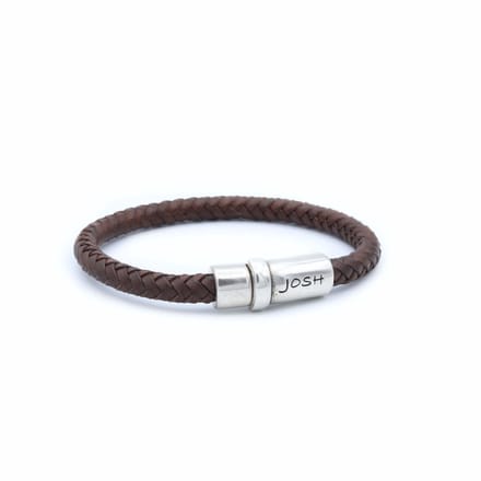 Josh leren armband 9170 bruin