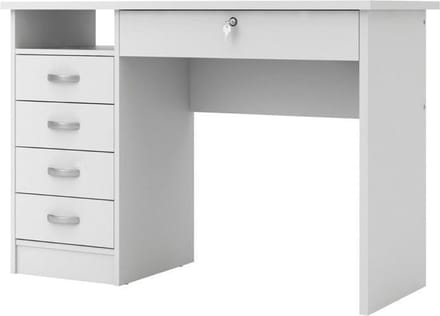Fula bureau 5 lades wit.