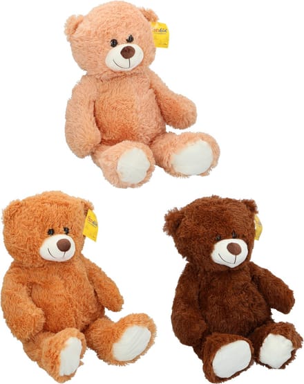 Plush animal sitting 70cm 3as