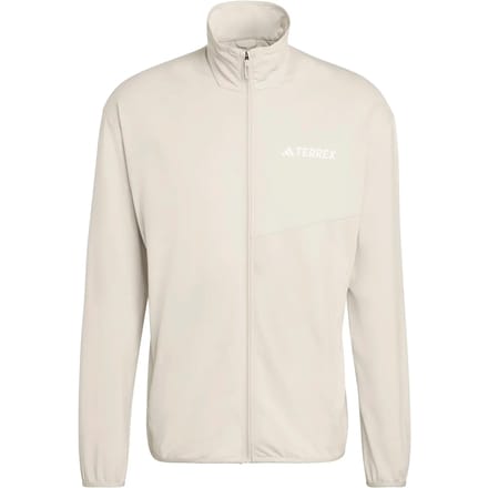 Adidas Terrex Full-Zip Fleecevest heren Beige M