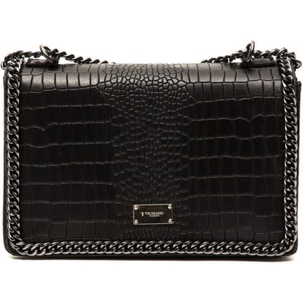 TRUSSARDI D66TRC1009-NERO Dames Handtas Leer Zwart 300mmx200mm
