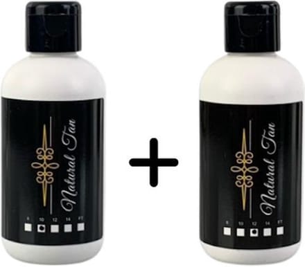 Natural Tan - Spray Tan vloeistof 10% + 12% - 2x100ml - zelfbruiner
