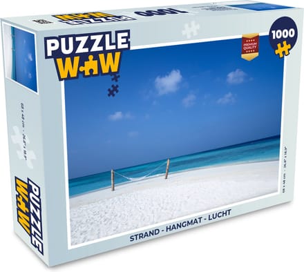 Puzzel Strand - Hangmat - Lucht - Legpuzzel - Puzzel 1000 stukjes volwassenen