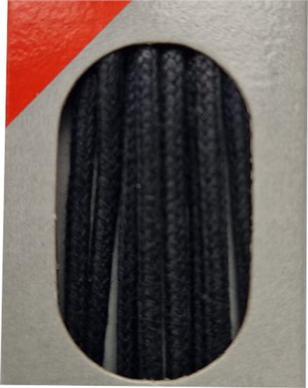 Bob Veter - Zwart - Extra Dun Rond - Wax - Lengte 75 cm - Dikte 2 mm - Schoenveter