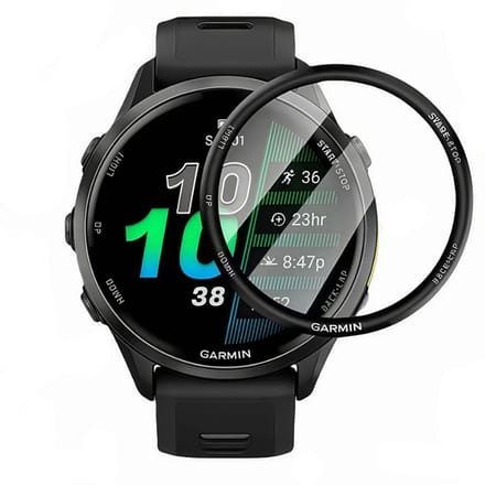 Screenprotector geschikt voor Garmin Forerunner 970 - 47 mm - Volledige cover - Hoge kwaliteit screen protector - PMMA – 47mm - 1 stuk - TechDefend