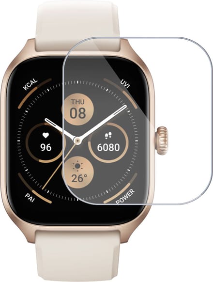 Screenprotector geschikt voor Amazfit GTS 4 - Folie Screen Protector geschikt voor Amazfit GTS 4