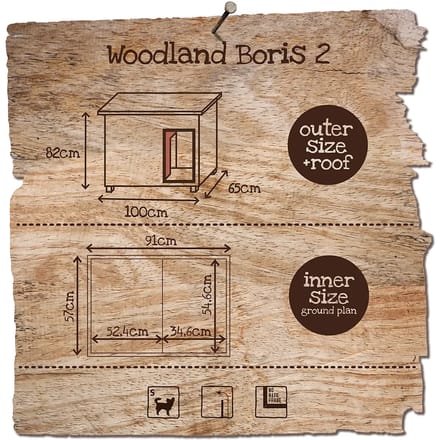 Hondenhok Duvoplus Woodland Boris 2 Classic