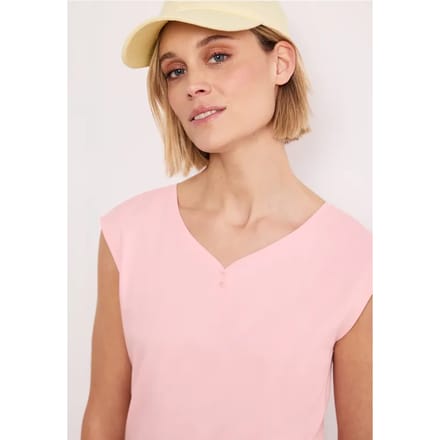 Shirt met knoopdetail