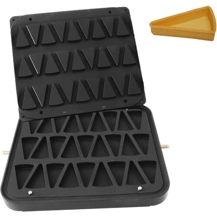 GGM Gastro Platen voor tartelettemachine TMPIC - vorm: 27x taartpunt - 67x38mm