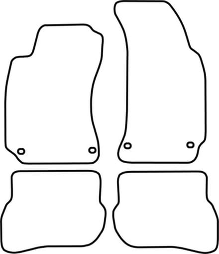 Automatten | Mattenset Volkswagen Golf V - 2003 - 2007