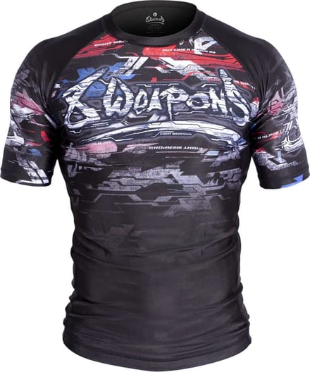 8 WEAPONS Rash Guard Korte Mouw Cut Like a Blade - M