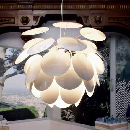MARSET Discocó hanglamp Ø 88 cm wit
