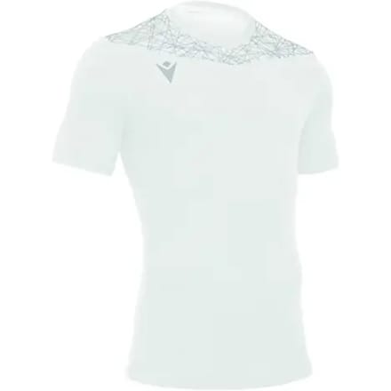 Macron Nash Shirt Korte Mouw Kinderen - Wit / Zilver | Maat: 7-8 Y