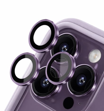 Rhinoshield, Lens Protector geschikt voor iPhone 14 Pro / 14 Pro Max - Anti-Scratch, Paars