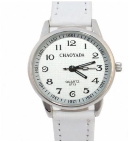 Horloge Chaoyonada wit 3 cm - Charme Bijoux