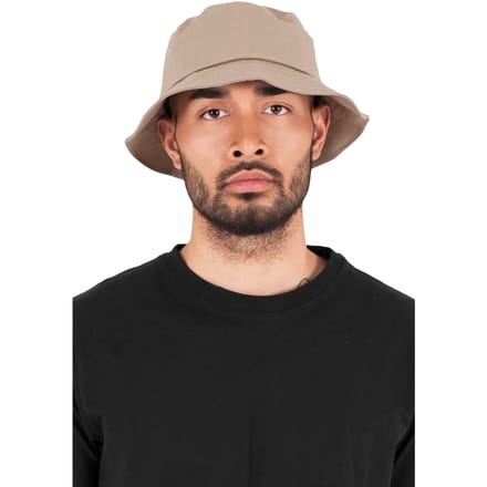 Urban Classics Hoed Flexfit twill bucket Vissershoed Beige, Per Stuk.