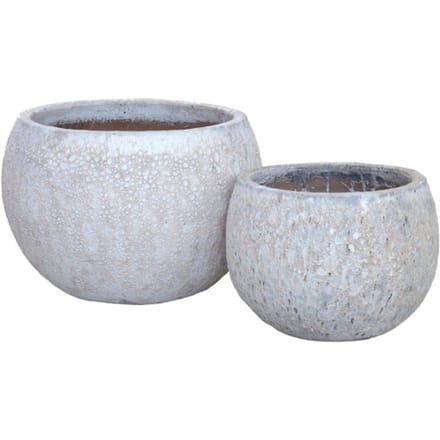 PTMD - Pot Caedyn - Wit - 75x75x52cm - Set van 2