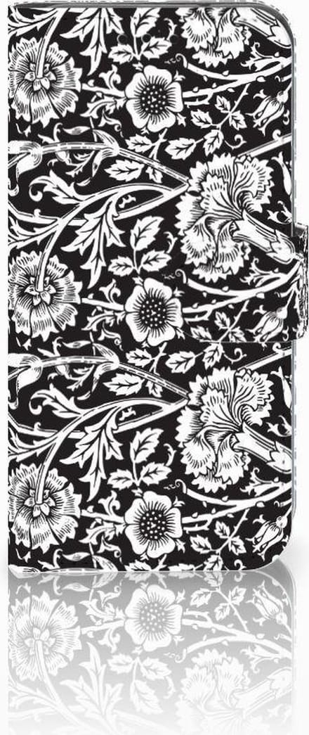 Samsung Galaxy S10e Hoesje Black Flowers