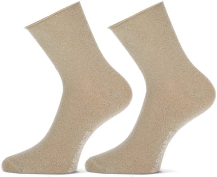 MarcMarcs Blackpool - Glittersokken - 2-pack - Dames - Beige - Maat 35/38